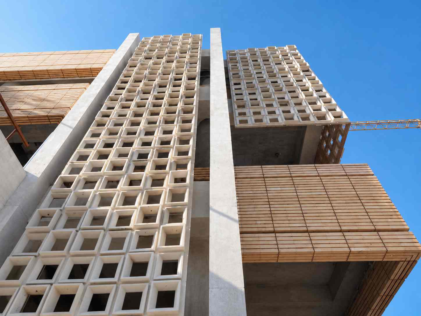 پنل نمای GFRC مشبک با آجرنما از بتن الیاف شیشه